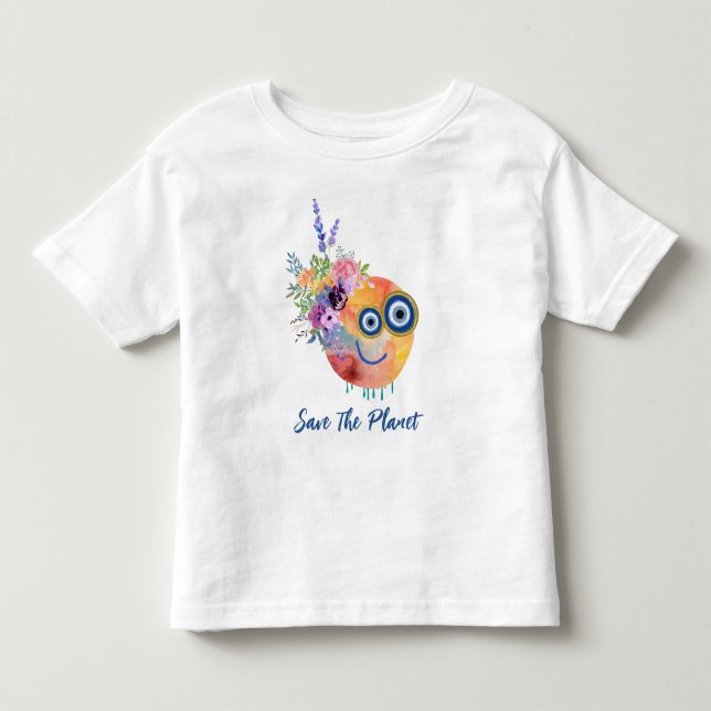 Pour Les Tous Petits T-Shirt Sauver la Planète (Devant)