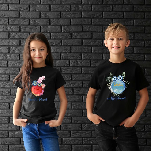 Pour Les Tous Petits T-Shirt Sauver La Planète (Créateur téléchargé)