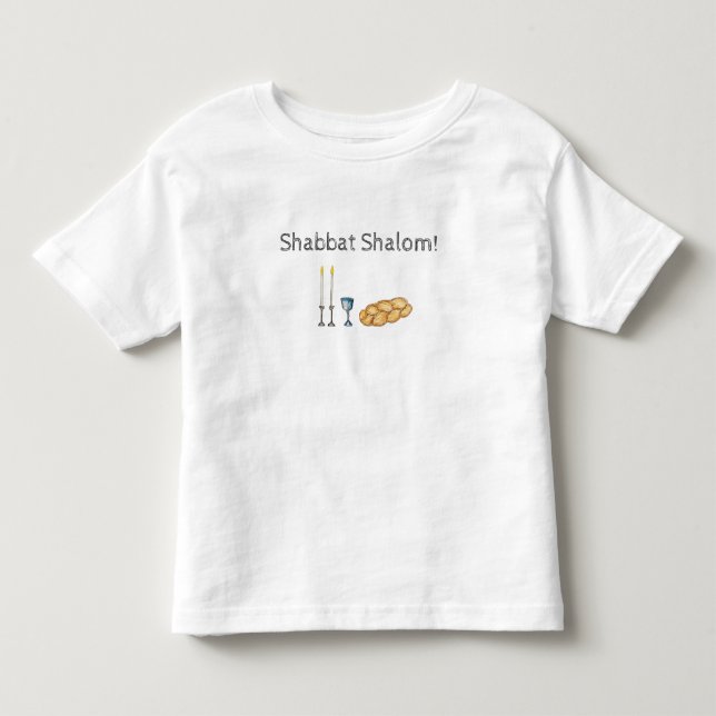 Pour Les Tous Petits T-shirt Shabbat Sketch (Devant)