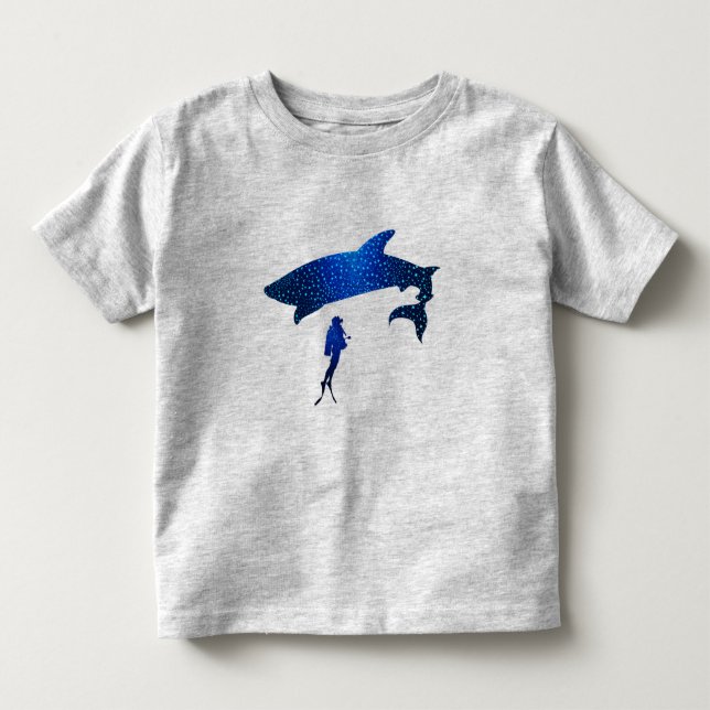 Pour Les Tous Petits T-shirt Shark Dive (Devant)