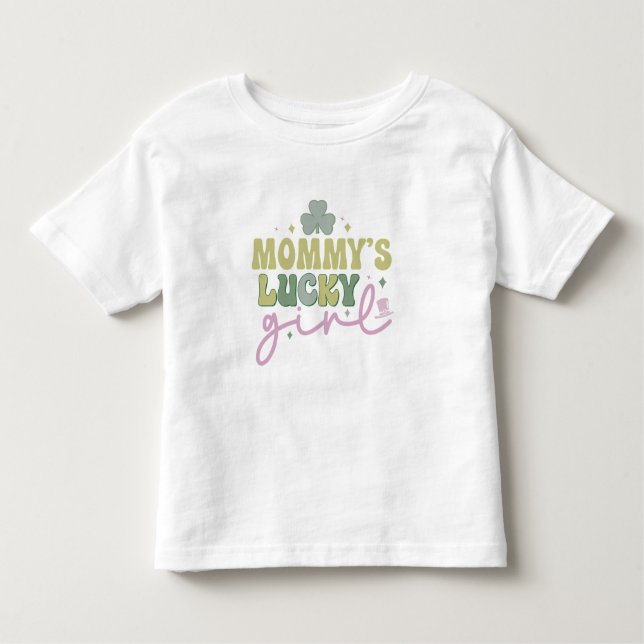 Pour Les Tous Petits T-shirt St. Patrick - "La fille chanceuse de maman (Devant)
