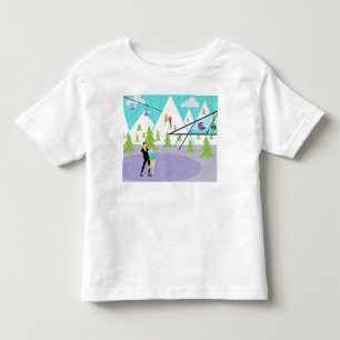 Pour Les Tous Petits T-shirt Station de ski d'hiver
