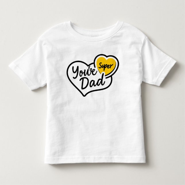 Pour Les Tous Petits T-shirt Super Papa | Cadeau Fête des pères amusant (Devant)