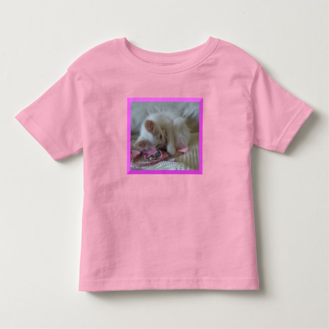 Pour Les Tous Petits T-shirt T-shirt Kitten blanc (Devant)