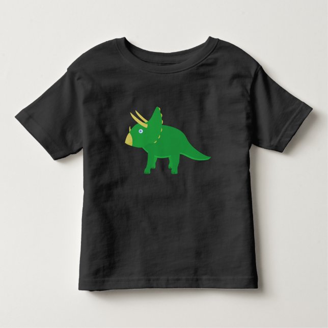 Pour Les Tous Petits T-shirt Toddler avec un dessin animé Triceratops (Devant)