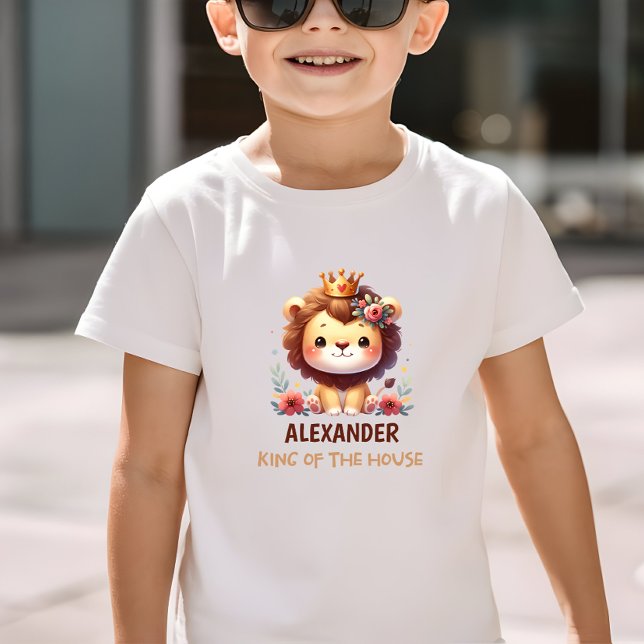 Pour Les Tous Petits T-shirt Toddler personnalisable avec un mignon lio (Créateur téléchargé)