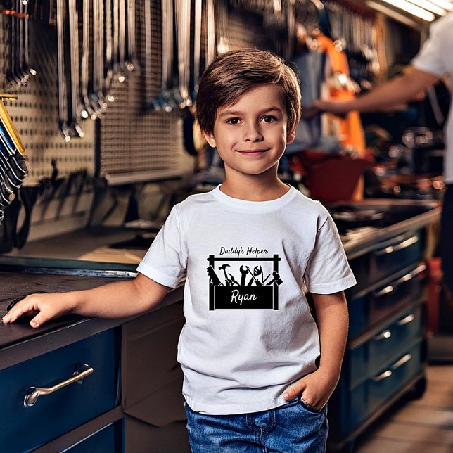 Pour Les Tous Petits T-shirt Toddler personnalisé de l'aide de papa (Créateur téléchargé)
