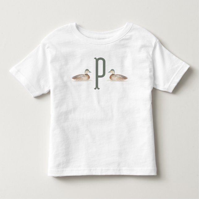 Pour Les Tous Petits T-shirt Toddler Personnalisé Mallard Duck (Devant)