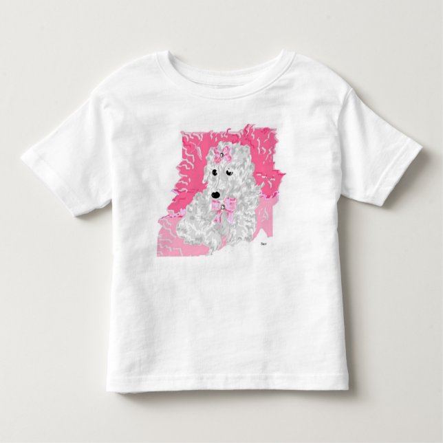 Pour Les Tous Petits T-Shirt Toddler Poodle (Devant)