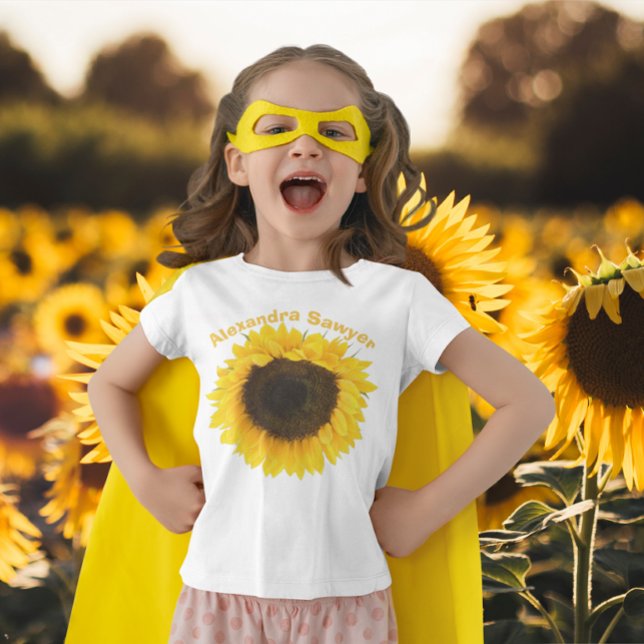 Pour Les Tous Petits T-shirt Toddler Tournesol personnalisé (Créateur téléchargé)