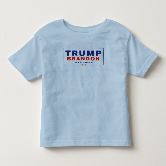 Pour Les Tous Petits T-shirt Trump Brandon 2024™ Election Blue Toddler (Devant)