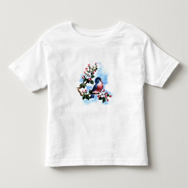 Pour Les Tous Petits T-shirt vintage Bluebird (Devant)