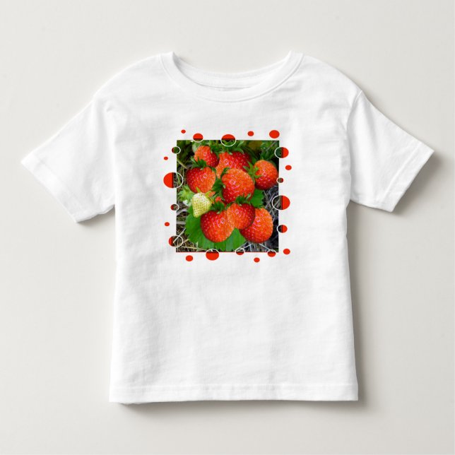 Pour Les Tous Petits T-shirt YUMMY STRAWBERRYS (Devant)