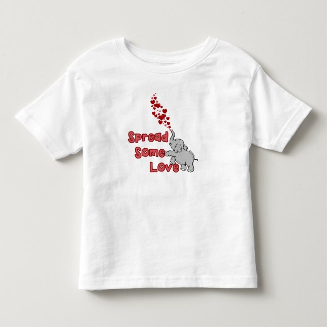 Pour Les Tous Petits Toddler T-Shirt - Répandez Un Peu D'Amour (Devant)