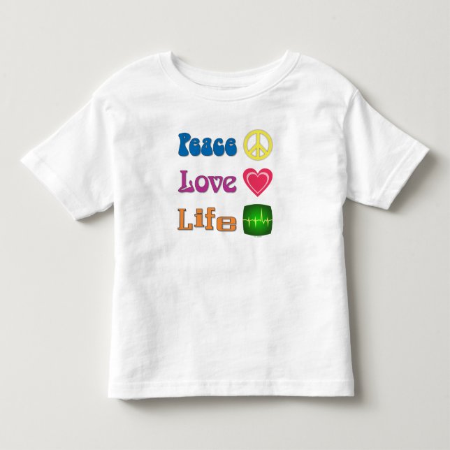 Pour Les Tous Petits Toddler t-shirt with a pro-life message. (Devant)