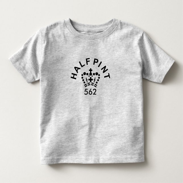 Pour Les Tous Petits Toddlers Anglais T-shirt à manches longues demi-pi (Devant)