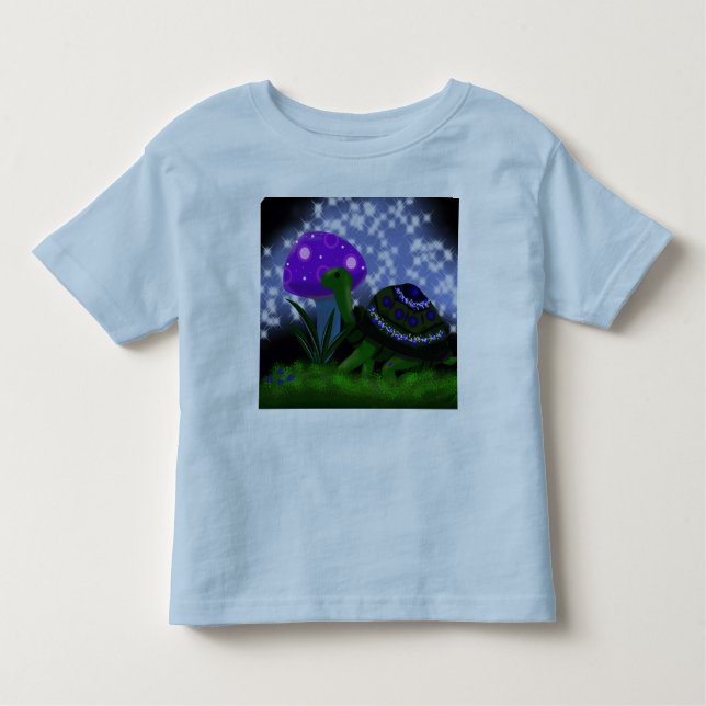 Pour Les Tous Petits Tortue T-Shirt Toddler violet (Devant)