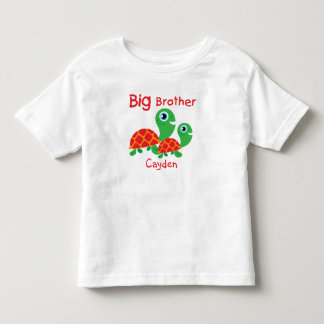 Pour Les Tous Petits Tortues personnalisées T-shirt Big Brother