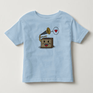 Pour Les Tous Petits Tourne-disque mignon - le T-shirt de l'enfant en