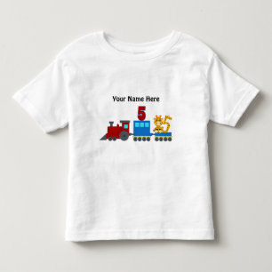 Pour Les Tous Petits Train personnalisable de T-shirt du numéro 5