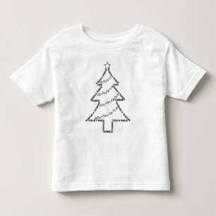 Pour Les Tous Petits Trombone Texte Arbre de Noël T-shirt