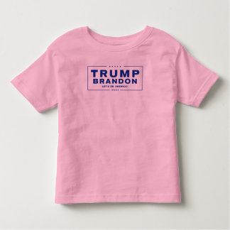 Pour Les Tous Petits Trump Brandon 2024™ Election Toddler Pink T-Shirt