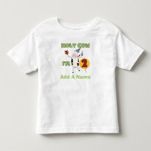 Pour Les Tous Petits Vache sainte personnalisée je suis T-shirt de 2