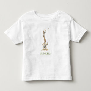 Pour Les Tous Petits WiILD ENFANT Jungle Safari animaux bébé T-shirt