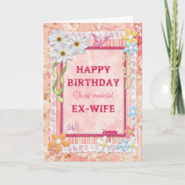 Pour l'ex-femme, carte d'anniversaire de métier (Devant)