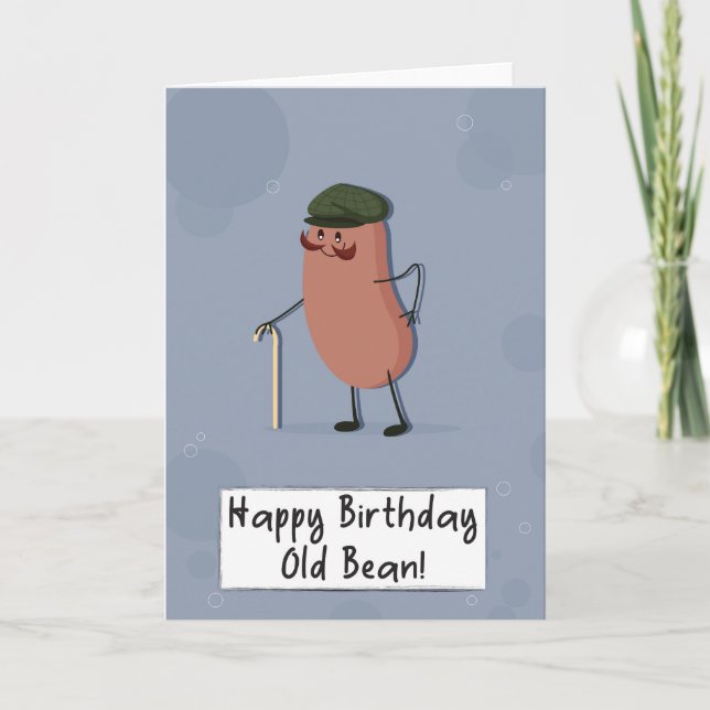 Pour Lui Funny Bean Pun Carte Anniversaire (Devant)