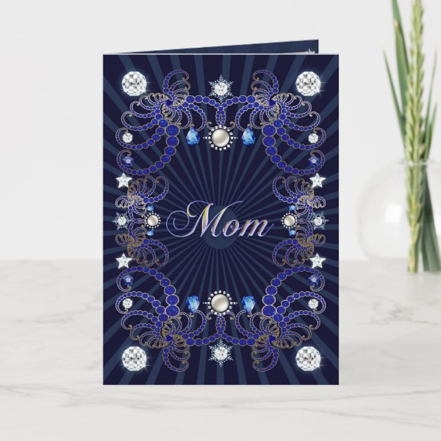 Pour Maman, une carte de fête des mères avec des d (Devant)