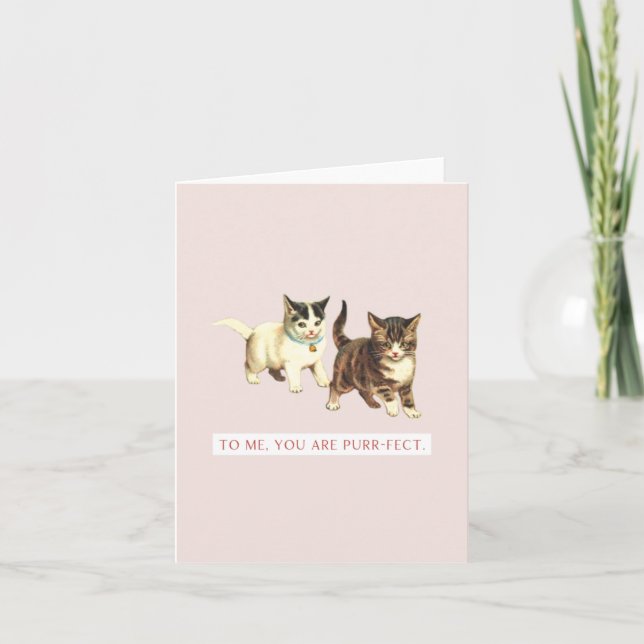 Pour moi, vous êtes Parfait-Antiquité Chat Carte d (Devant)