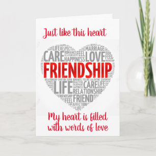 POUR MON AMOUR SUR LA CARTE DE LA SAINT-VALENTIN