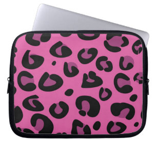 Pour Ordinateur Portable Coque de protection d'impression Leopard rose