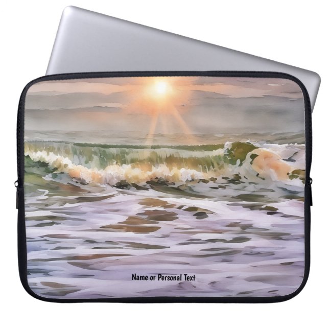 Pour Ordinateur Portable Housse de laptop personnalisée Sunset Ocean Beach (Devant)