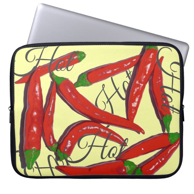 Pour Ordinateur Portable Housse de laptop piments rouges chili chauds (Devant)