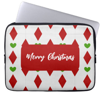 Pour Ordinateur Portable Housse d'ordinateur de Noël en forme de cœur Étui