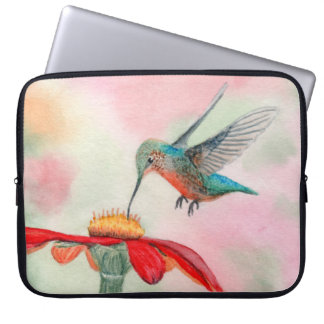 Pour Ordinateur Portable Housse d'ordinateur en aquarelle colibri