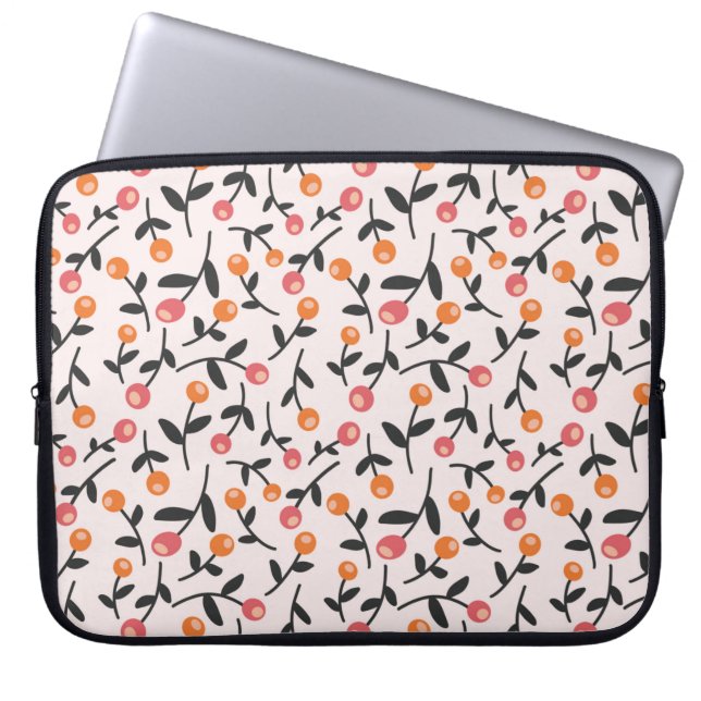 Pour Ordinateur Portable Housse d'ordinateur Fleur de Pêcher Bourgeon (Devant)