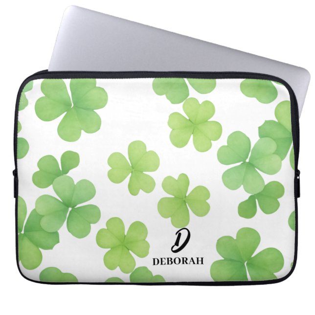 Pour Ordinateur Portable Housse d'ordinateur Monogram Clover (Devant)