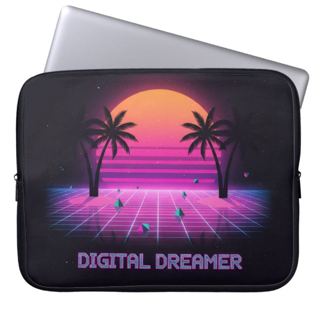 Pour Ordinateur Portable Housse d'ordinateur rembourrée Digital Dreamer (Devant)