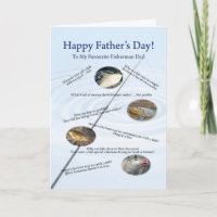 Pour papa, Fishing plaisante carte de Fête des pèr
