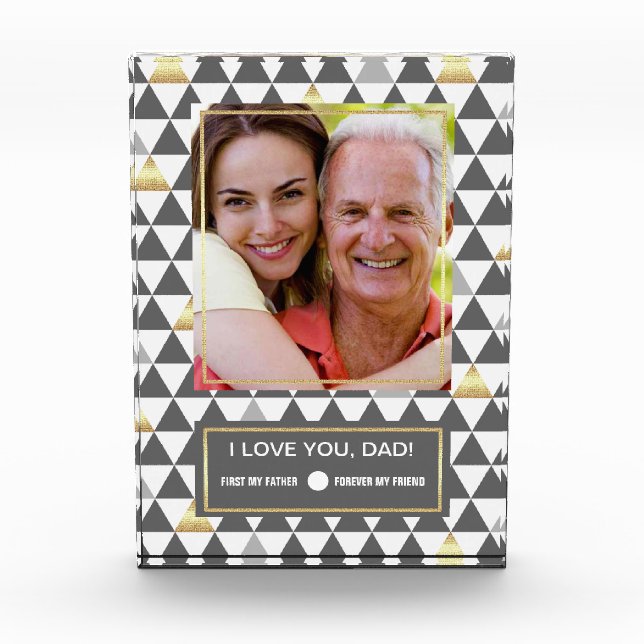 Pour Père en Fête des pères. Bloc photo personnali (Devant)