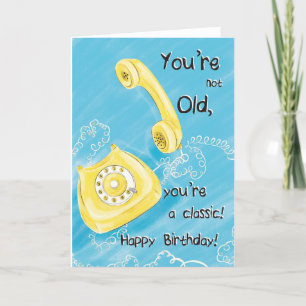 Pour sa carte d'Anniversaire téléphonique classiqu