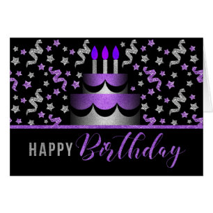 pour sa Parties scintillant d'anniversaire Cake Pu