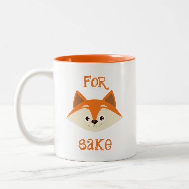 Pour Sauce Renard Mug à café à deux tons (Gauche)