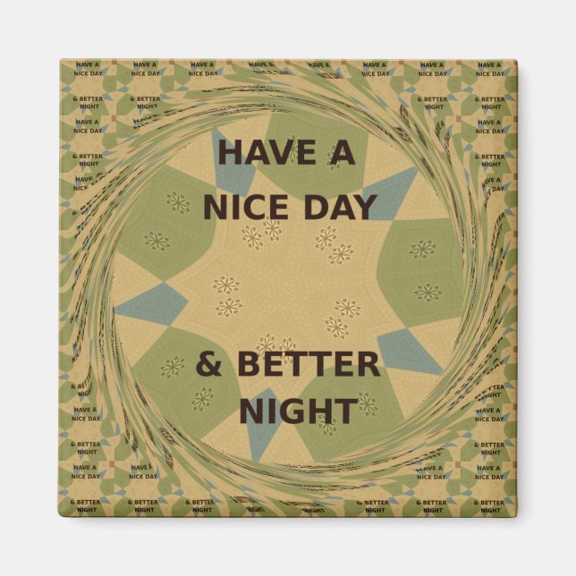 Pour servir et protéger les aimants frigorifiques (Devant)