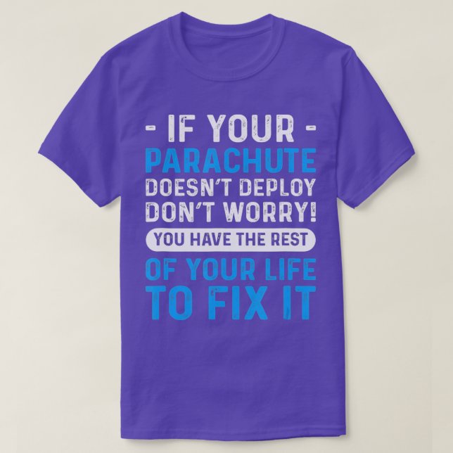 Pour Skyplongeurs parachutage Skydiving TShirt (Design devant)