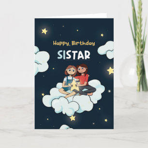 Pour Soeur Sistar Carte Anniversaire