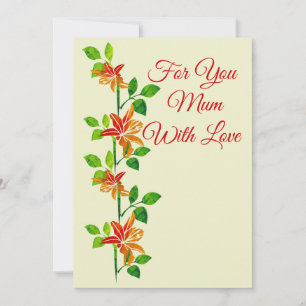Pour toi maman carte plate